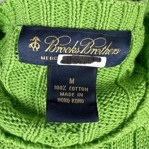 Brooks Brothers Women’s Cable Crewneck Sweater world's finest Supima Cotton - Picture 4 of 11